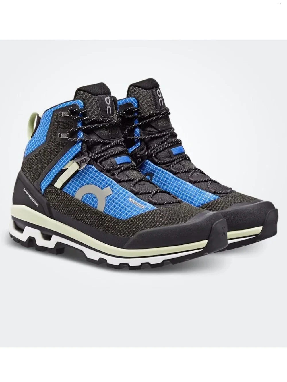 On Cloudalpine Waterproof Women's Hiking Boots US 10 Cobalt/Limelight
